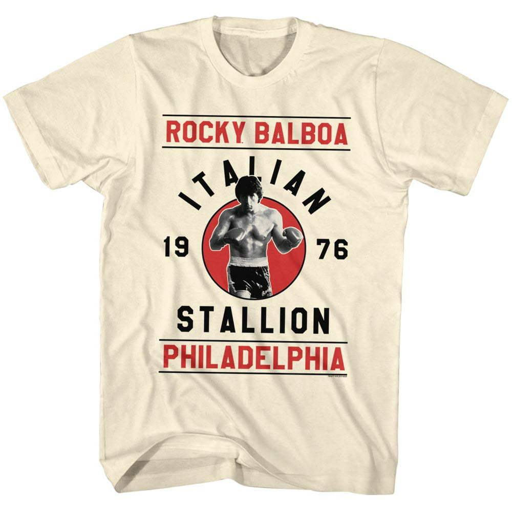 American Classics - Rocky Rocky Balboa Natural T-Shirt - Walmart.com ...