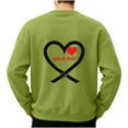 thumbnail image 4 of Generic Men's Hoodless Sweatshirt Novelty Funny Letter Printed Pullover Long Sleeve Warmth Fashion Baggy Sweater Going Out, 4 of 4