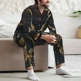 thumbnail image 7 of Balery Ball Phyton Snake Pattern Pajama Sets for Men Long Sleeve 2 Piece Sleepwear Loungewear Sets Soft PJ's with Pockets Long Sleeve Comfy Pj Sets-Large, 7 of 7