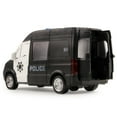 thumbnail image 4 of Vokodo Police Truck Friction Powered With Lights And Sound Effects Push And Go Car Durable Kids SWAT Transport Vehicle Pretend Play Emergency Toy Cop Rescue Van Great Gift For Children Boys Girls, 4 of 7