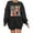 Black, variant on GUANGHONG Sweatshirts for Women Ladies' Autumn and Winter Fashionable Casual Hooded Sweatshirt Fall Jackets Women Lined Running Hoodie Women Sweatshirt Women Full Zip Athletic Hoodies Bunny Zip up