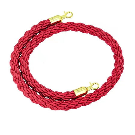 MRLESS Stanchion Rope Cordon Lanyard Crowd Control Rope Guard Bar Lanyard Queue Barrier Rope