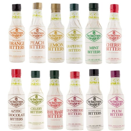 Fee Brothers Bar Cocktail Bitters Deluxe Set - 12 (Best Cocktail Bitters Set)