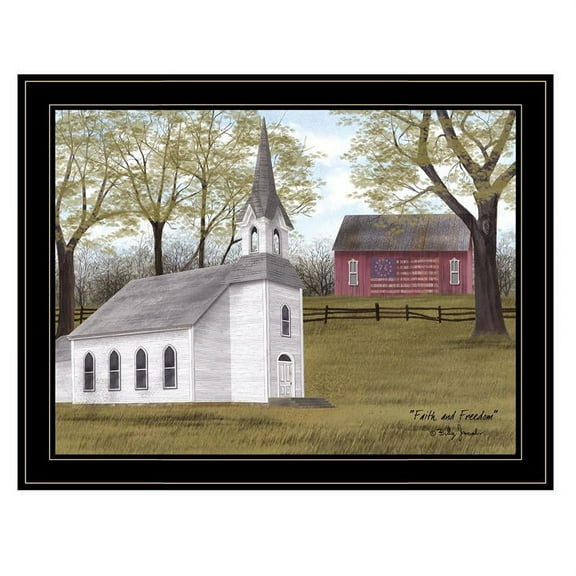 Faith and Freedom by Billy Jacobs Printed Wall Art Wood Multi-Color
