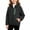 Black, variant on Girls Color Block Zip Up Fleece Jacket Zip Up Warm Stand Collar Pocket Breathable Outerwear for Kids Pink 14-15 Years