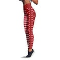 thumbnail image 6 of High Waisted Seamless Leggings for Women Tummy Control, Heart Print Skinny Workout Yoga Gym Pants Full-Lenght, 6 of 7