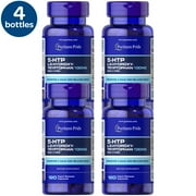 4 Pack - Puritan's Pride 5-htp 100 Mg (Griffonia Simplicifolia) Capsules, 120 ct