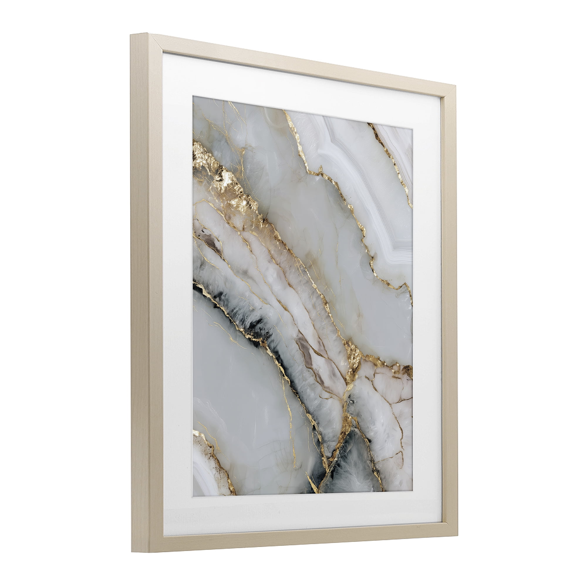 Stupell Industries Glinting Abyss Geode Birch Framed Print Under Glass, design by Svetlana Aleynikova
