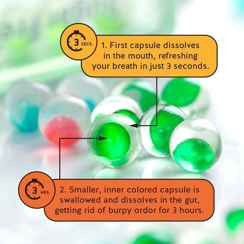 NUDE 5 pack of Mints Sexy Spearmint Breath Mint 30 capsules l Gut Mints for Digestive Support + Bad Breath l Sugar-free, gluten-free, zero-calorie mints