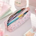 thumbnail image 5 of Summer Saving!Back_to_School Saving!School_Supplies!Under $1 dollars!Special Pencil Case Pouch, Colorful Pencil Pouch Makeup Brush Bags ForTeenagers Home Office Orginazer, Pink, 5 of 8