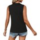 thumbnail image 5 of TaTaai Spring Summer Solid Color Lapel Top for Women Collared Sleeveless V-Neck Vest Loose Fit Ribbed Casual Blouse Comfy Daily Vacation Outfits Gift, 5 of 8