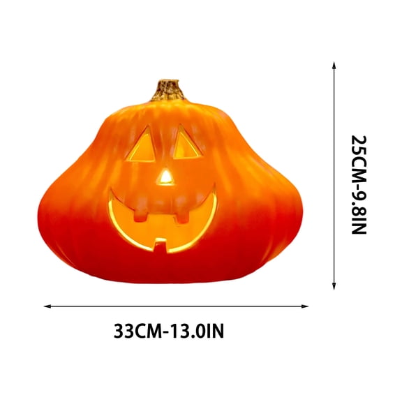 Large Lighted Halloween Pumpkin, Plastic LED Jack-O'-Lantern Decoration For Yard, Porch And Storefront Displays, For Yard, Porch, Garden And Seasonal Outdoor Decor