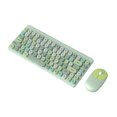 thumbnail image 1 of Teclado inalámbrico colorido de 86 teclas, kit de ratón de 3 teclas, accesorios para PC de escritorio (verde) Ehuebsd Para estrenar, 1 of 6