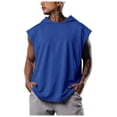 thumbnail image 1 of Birdeem Gilet pour Hommes Mode Décontractée Couleur Unie Col Rond Chandail Col Rond Sans Manches Blouse à Capuche, 1 of 1