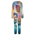 thumbnail image 5 of BUBBLE GUPPIES Unisex Onesie Pajamas Zipper Jumpsuit Hooded One Piece Sleepwear for Family Mens Womens, 5 of 8
