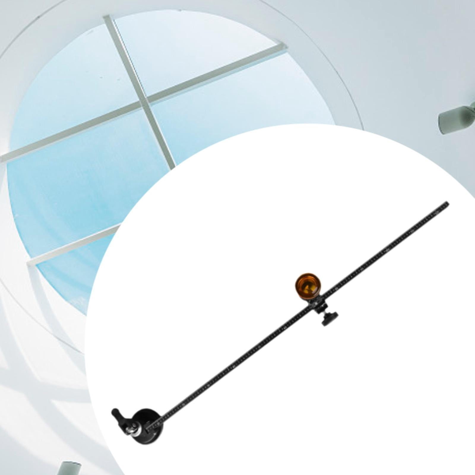 Abbraccia Circular Glass Cutter Circular Glass Cutting Tool Adjustable Alloy Round with Suction Cup Hand Tool Heavy Duty Compasses Type 1800 mm