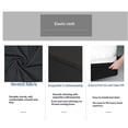 thumbnail image 3 of Box Spring Cover Queen Size, Alternates for Bed Skirt, Smooth and Elastic Woven Material Wrap Around 4 Sides of The Box Spring, Wrinkle & Fading Resistant, Washable, Dustproof, Black, 3 of 4