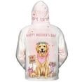 thumbnail image 2 of Happy Mother's Day Golden Retriever Love Dog Mom Heart Flower All Over Print 3D Hoodie Unisex Merch Hoodies Goldens Dog Lover Gifts Idea - 12004, 2 of 6