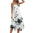 thumbnail image 5 of Floral Sleeveless Midi Dress for Women Summer Casual Tank A Line Dress Vacation Sundress, 5 of 7
