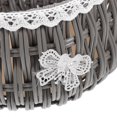 thumbnail image 3 of KAKOWELY pot de Fleurs en Rotin Imitation Rotin Panier Rond pour Jardinière Panier de Rangement Tissé pour Plantes d'Intérieur et d'Extérieur Cache-Pot Décoratif et Panier en Herbe de Mer Gris, 3 of 4
