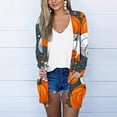 thumbnail image 2 of FAIWAD Cardigan d'Halloween pour Femmes Mignon Citrouille Ghost Ouvert Manteau Léger Confortable Automne, 2 of 5