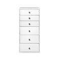 thumbnail image 3 of Impressions Vanity SlayStation 6 Drawer Makeup Vanity Storage Unit for Modern Home Decor (Bright White), 3 of 6
