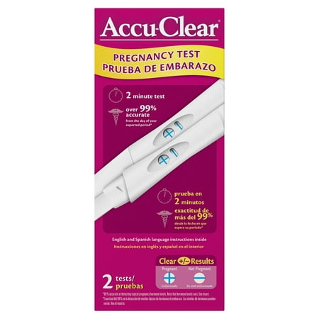 Accu-Clear Pregnancy Test, 2 Count