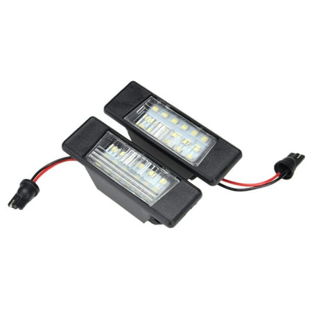 2pcs Car 18leds License Plate Lights Plastic For Nissan Qashqai X Trail Juke Primera Bright Led Number Licence Plate Light Walmart Canada