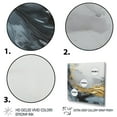 thumbnail image 3 of Designart "Grey And Gold Contemplative Abstraction" Abstract Marble Wall Art For Kitchen, 3 of 5