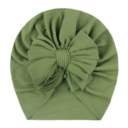 

Relanfenk Baby Hats Toddler Kids Boy Girl Solid Knotted Beanie Bow Headwear Accessories Hat