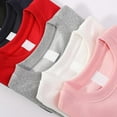 thumbnail image 4 of Ruyang Kids Sweatshirts Fall Crew Neck Casual Pullover Sweatshirts Long Sleeve Plain Cotton Boys Girls Tops Clothes Soft Comfy, 4 of 5