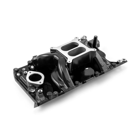 Speedmaster 1-147-030 Compatible with Mopar and Compatible with Chrysler Dodge SB 318 340 360 MidRise Air Aluminum Intake Manifold [Black]