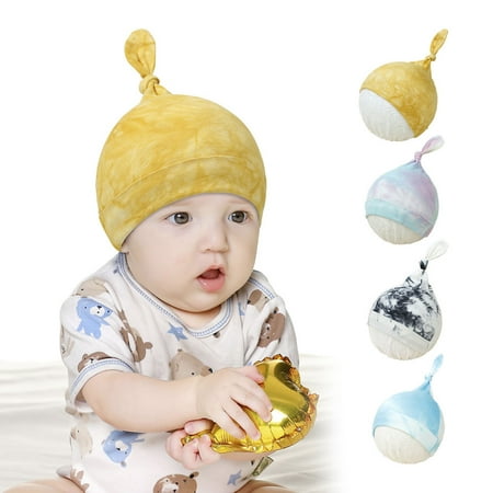 

Archer Baby Hat Tie Dye Print All-match Skin Friendly Infant Beanie Cap for Daily Wear