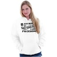 thumbnail image 3 of US Army Logo Hubby Defending Freedom Hoodie Sweatshirt Women Brisco Brands L, 3 of 6