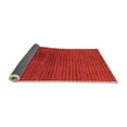 thumbnail image 2 of Ahgly Company Indoor Square Abstract Orange Modern Area Rugs, 8' Square, 2 of 4