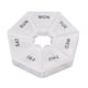 thumbnail image 1 of Organizador semanal de pastillas, pastillero de 7 lados, estuche pequeño para pastillas, estuche de almacenamiento para tableta Claro Yuyangstore Organizador de almacenamiento, 1 of 8