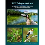 APEXEL 36x Telephoto Lens Compatible with iPhone 16 Pro Max | Photography for Travel, Birdwatching, Exploration | Kit with Sturdy Metal Tripod and Threaded Phone Case