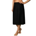 thumbnail image 1 of Women's Shadowline 4711630 30 Inch Flare Half Slip (Black 2X), 1 of 4
