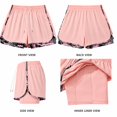 thumbnail image 6 of Women’s 2-in-1 Workout Shorts, High Waisted Athletic Running Shorts with Built-in Liner Pocket, Nylon Spandex Quick Dry Gym Yoga Training Shorts, 6 of 6