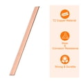 thumbnail image 4 of Uxcell 1Pack Copper Flat Bar, 5/64" Thickness x 25/32" Width x 10" Length Copper Bar Stock, 4 of 6