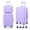 Purple, variant on 3 Piece Suitcase Set 14/18/20 inch Hardside Suitcase with Spinner Wheels Detachable Lightweight Carry on Luggage (Black)