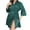 Green, variant on Honeeladyy Womens Satin Robe Solid Color Short Kimono Bathrobe for Bride Bridesmaids Wedding Party Loungewear Christmas Gift Black XL