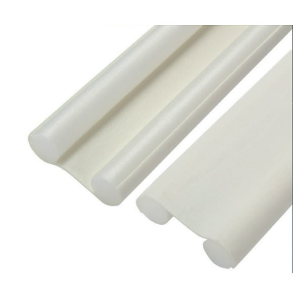 Burlete para puerta EVA insonorizado, tira de sellado inferior para puerta, resistente a la intemperie, protector bloqueador de ruido, color blanco