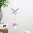 thumbnail image 6 of SSZMDLB under $5 Suncatcher Crystal Hanging, Butterfly Angel Ornament, Garden Home Decor Pendant, Colorful Reflective Decor, For Window Garden, Living Room Patio, 6 of 6
