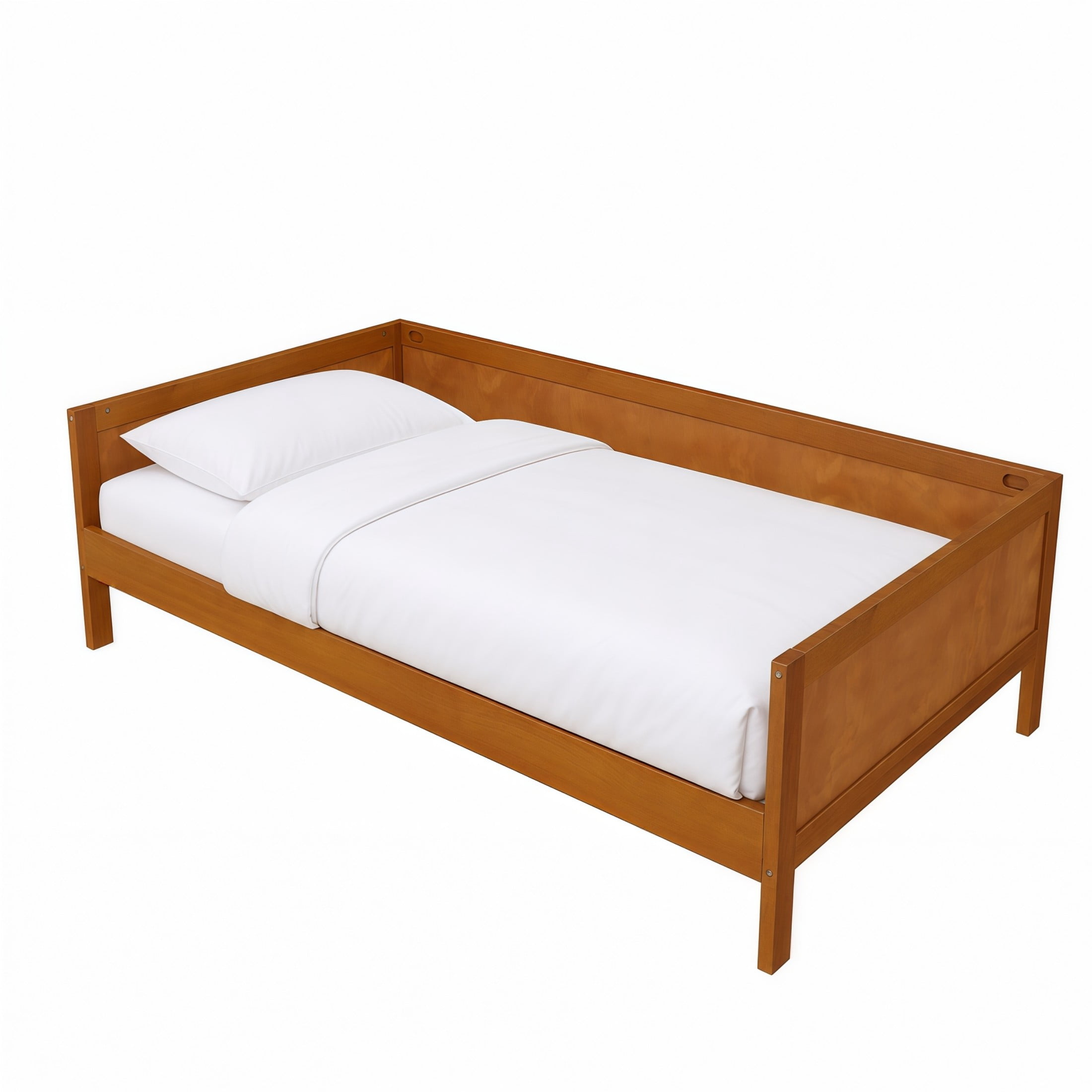 GDF Studio Onus Twin Size Wood Daybed with Slat Support, Space-Saving Sofa Bed for Bedroom & Guest Room, Walnut