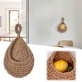 thumbnail image 1 of Sycwsmn Jute Hanging Basket Wicker Hanging Fruit Basket For Storing Fresh Produce Handmade Kitchen Pantry Organizer Storage Bags Comforter Storage Bag Reusable Storage Bags, 1 of 7