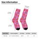 thumbnail image 2 of Fotbe Strawberry Floral Calcetas Largas con Estampado para Hombre y Mujer – Calcetas de Compresión Transpirables y Elásticas, Viajar y Uso Diario Talla 5-11, 2 of 6