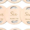 thumbnail image 2 of Tarjetas de Madera de Hito Mensual para Bebé, Accesorios de Fotografía Recién Nacido, Discos de Hito con Letras Talladas para Conmemorar EstiloH, 2 of 2