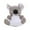Grey, variant on Interactive Squeaky Koala Dog Toy Durable Chew Proof Stuffed Animal Pet Toy for Puppies and All Breeds Indoor Outdoor Play