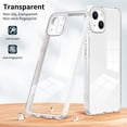 thumbnail image 3 of SaniMore for iPhone 14 Case Ultra Slim Transparent [Never-Yellowing], Rugged PC & TPU Bumpers Cover Built-in Detachable Lens Protector Anti-Fall Shockproof Protective Shell, White, 3 of 8
